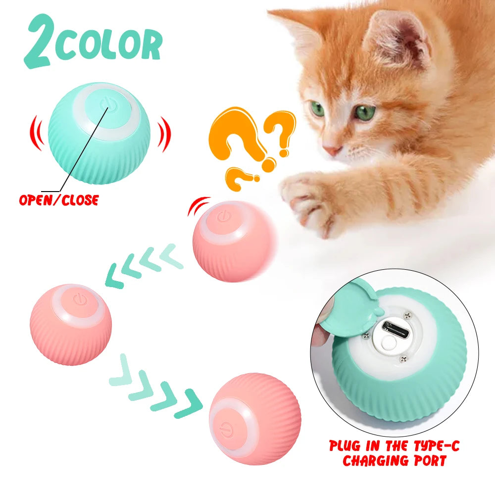 Balle roulante intelligente pour chat