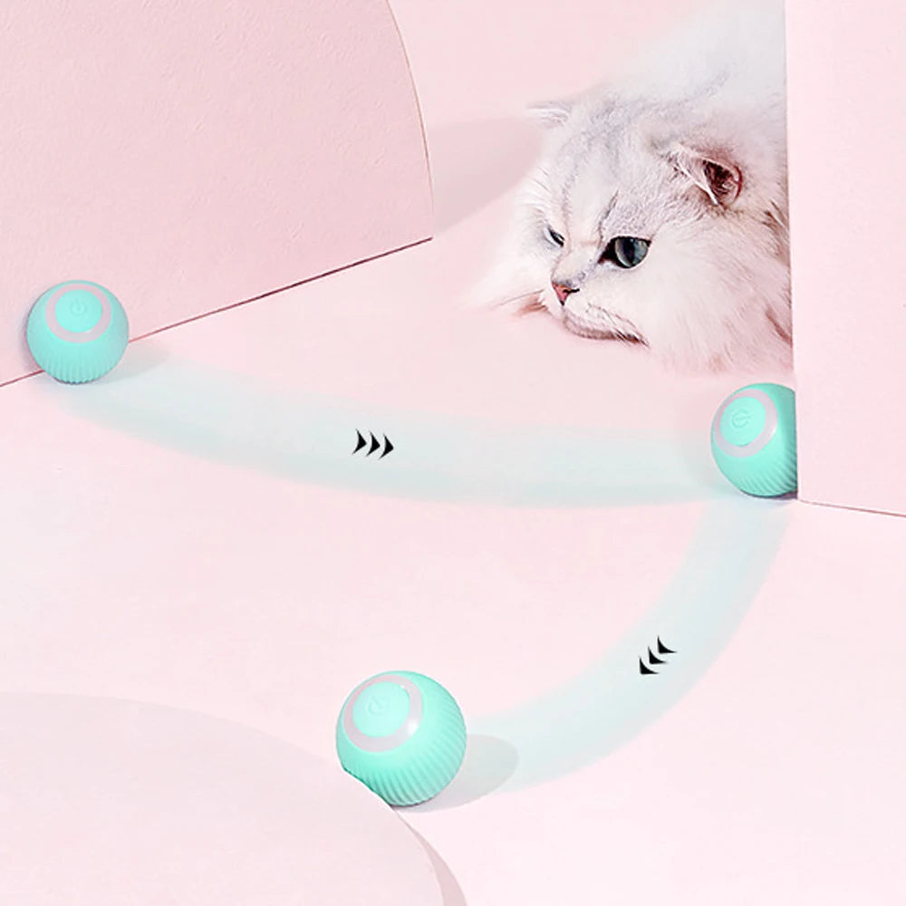 Balle roulante intelligente pour chat