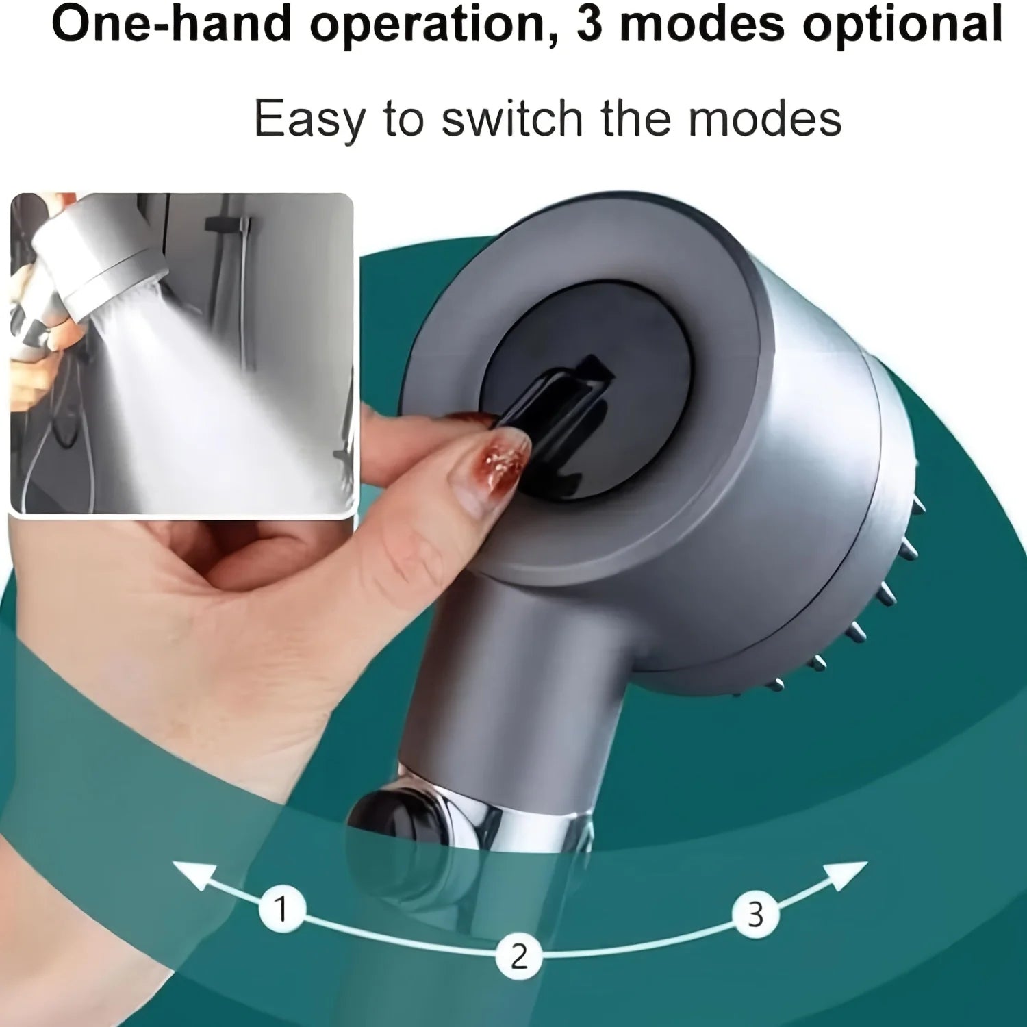 IonDrop™ Turbo Filter Shower Head – Softer Hair Starts Here