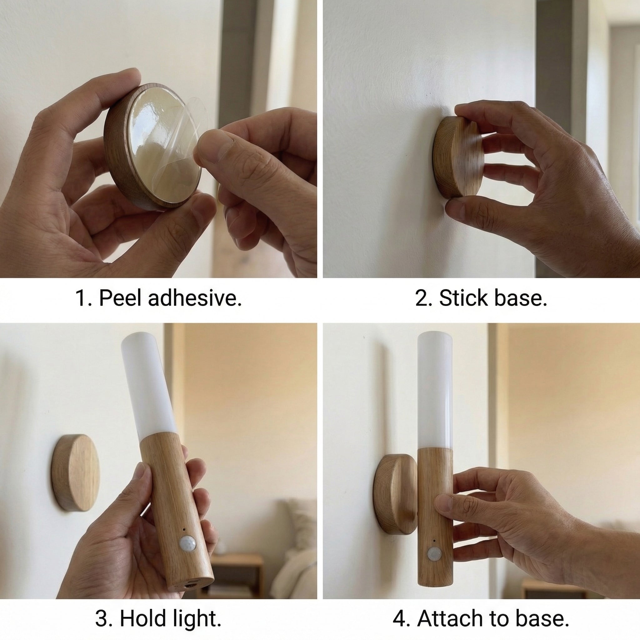 Smart Motion Sensor Night Light – Soft Glow, Zero Wires