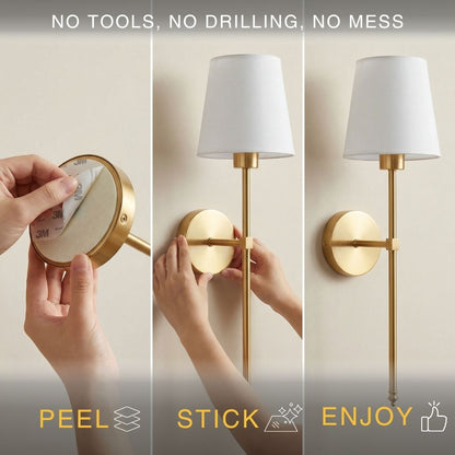 Applique murale sans fil rechargeable – Pas besoin d’électricien, LED rechargeable