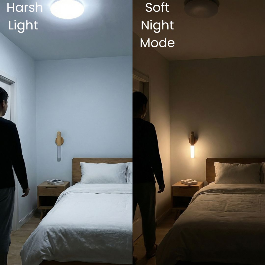 Smart Motion Sensor Night Light – Soft Glow, Zero Wires