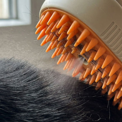 Brosse pour animaux avec vapeur – Récupérez tout les poils