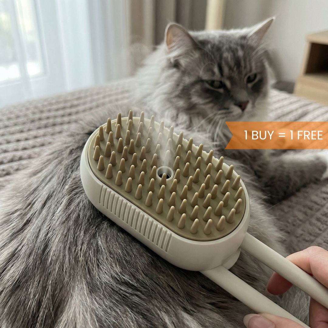 Brosse pour animaux avec vapeur – Récupérez tout les poils