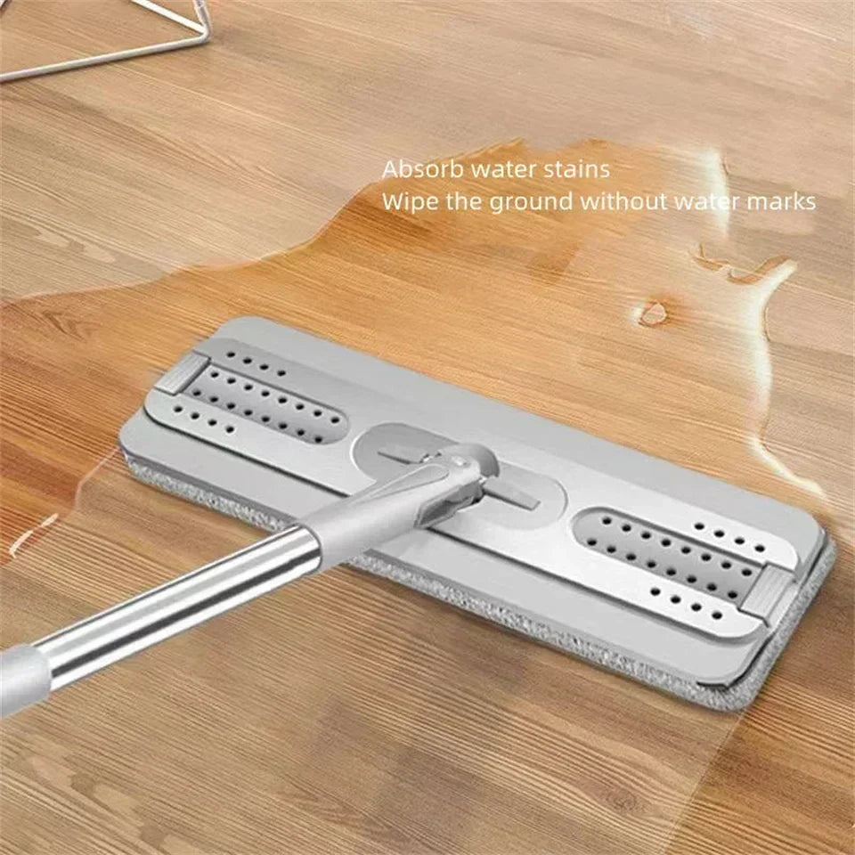 Compact Flat Mop &amp; Bucket System – Hands-Free Cleaning for Small Spaces