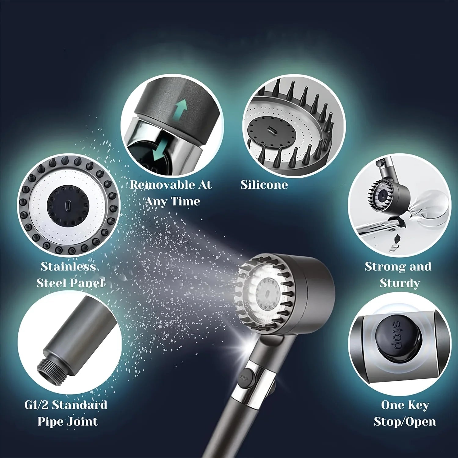 IonDrop™ Turbo Filter Shower Head – Softer Hair Starts Here
