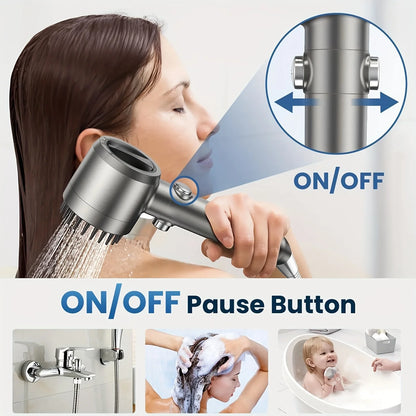 IonDrop™ Turbo Filter Shower Head – Softer Hair Starts Here