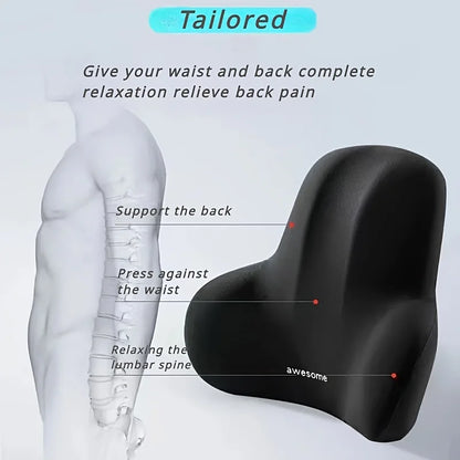 2-in-1 Memory Foam Seat &amp; Lumbar Cushion
