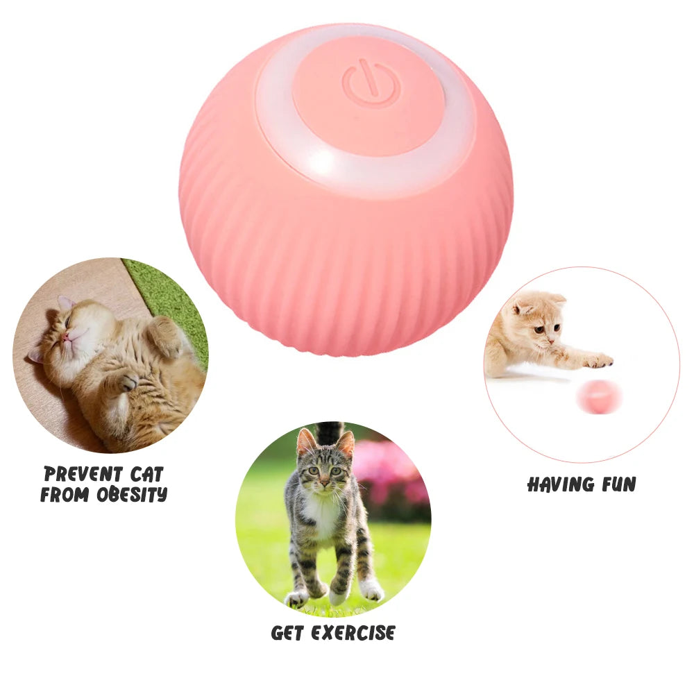 Balle roulante intelligente pour chat