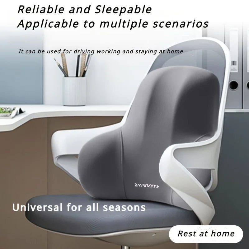 2-in-1 Memory Foam Seat &amp; Lumbar Cushion