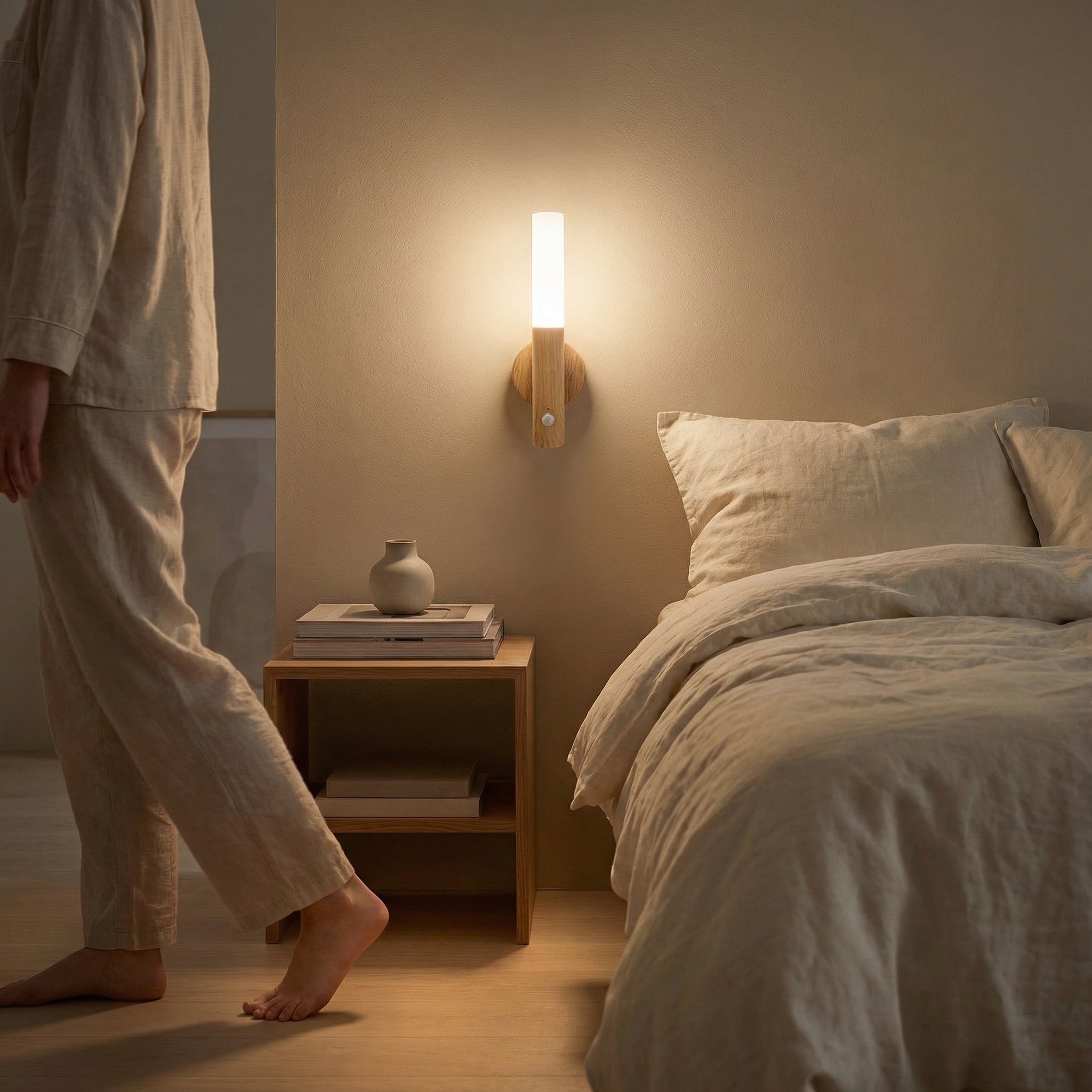 Smart Motion Sensor Night Light – Soft Glow, Zero Wires