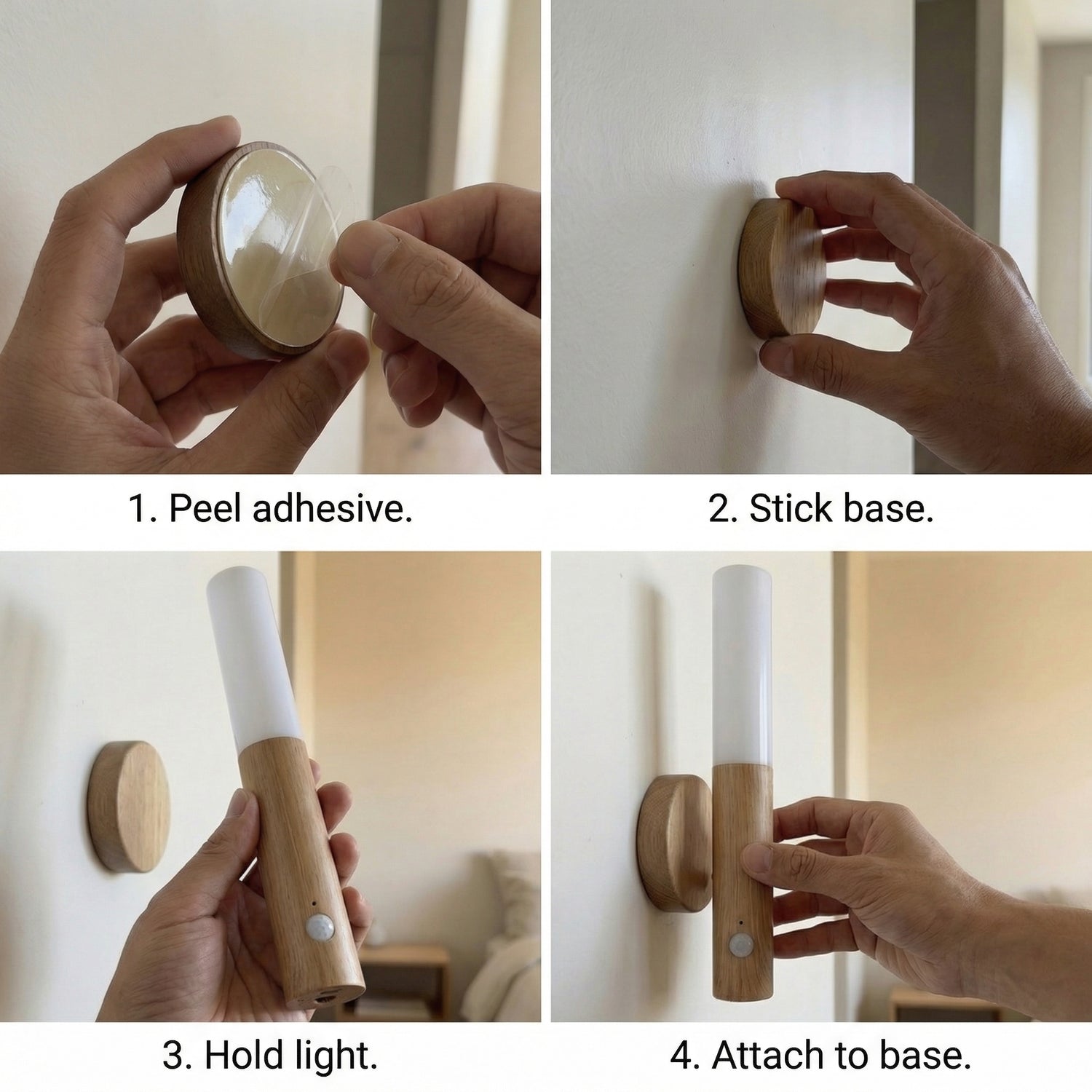 Smart Motion Sensor Night Light – Soft Glow, Zero Wires