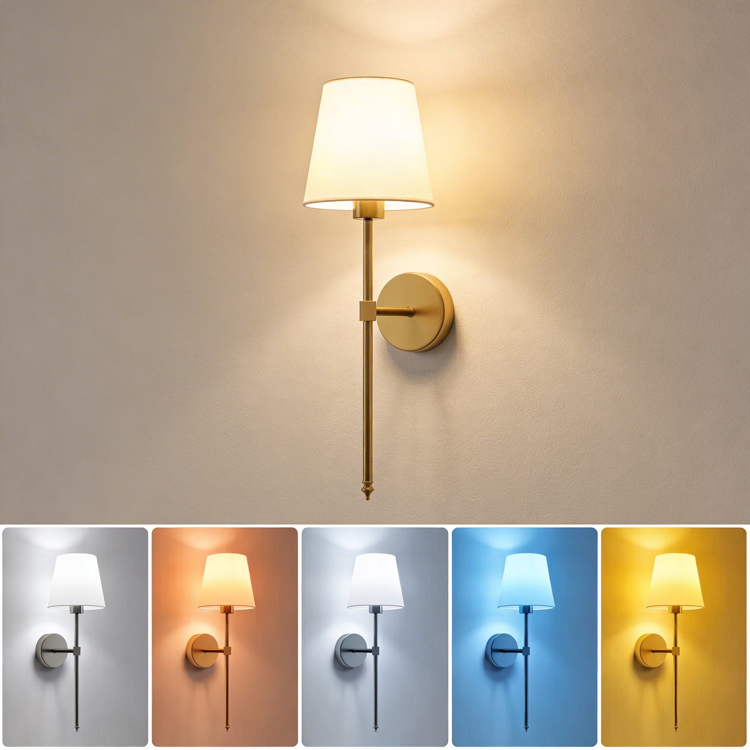 Applique murale sans fil rechargeable – Pas besoin d’électricien, LED rechargeable