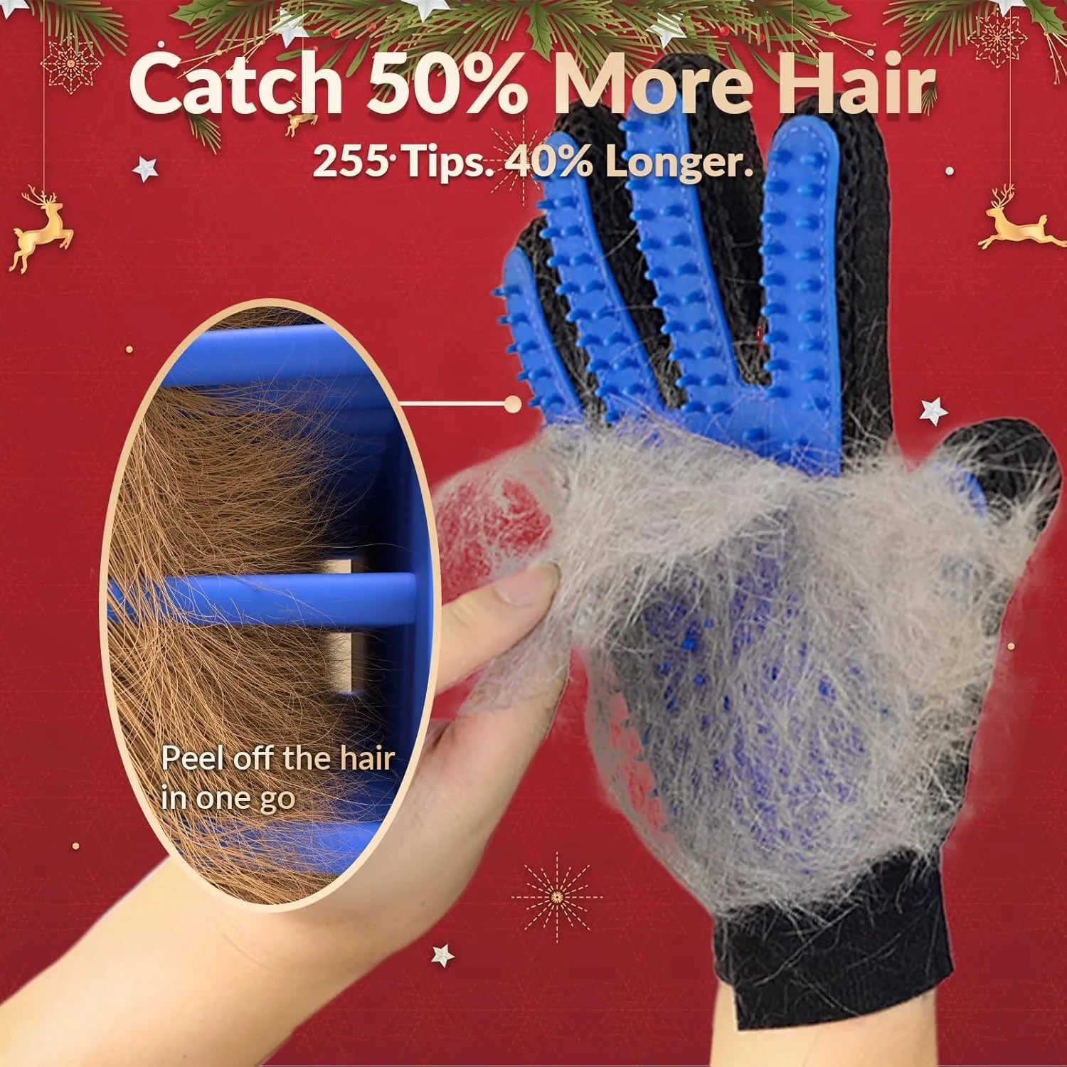 Pet Grooming Hair Removal Glove